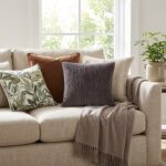 Hayes Pleated Velvet Pillow - Image 2
